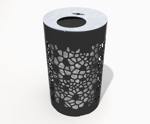 OSSO small contemporary mild steel litter bin