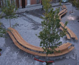 Bespoke extra-long picnic tables for Tournai, Belgium - on this page