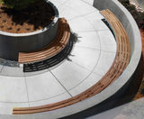 Bespoke curved seating for Apple inc HQ, California - on this page