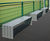 BLOC contemporary steel bench 1