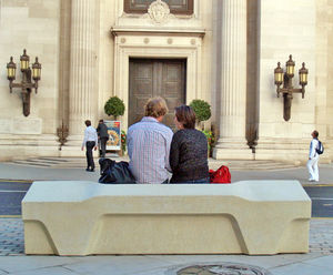 PAS 68 Camden concrete bench