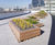 Illuminated seating planters for 8th floor terrace 2