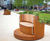 Bespoke rotating seating for Riverside Gardens, London 2