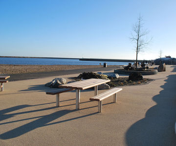 Contemporary picnic sets for Marine Walk Masterplan