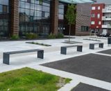 BLOC contemporary steel bench - on this page
