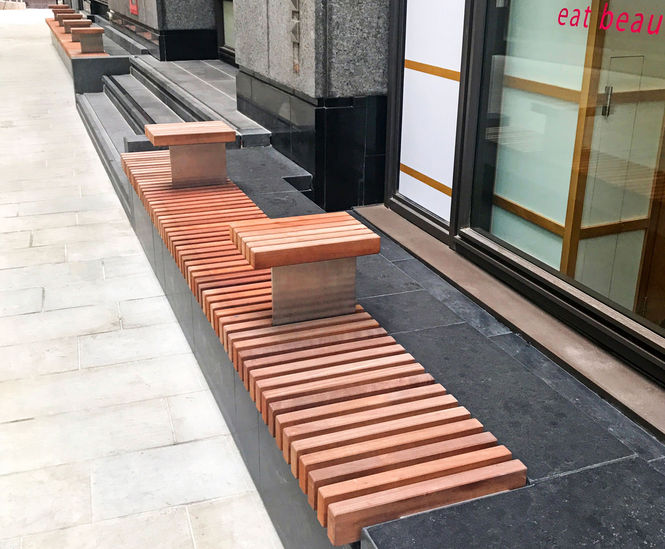 Stylish and functional seating for redevelopment site