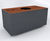 OSSO aluminium and corten steel tree planters 1