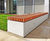 SOCA - contemporary outdoor timber bench with base options 4