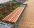 TORD - timber and steel wall-mounted gabion benches 4