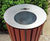BOORT FSC timber and stainless steel litter bin - large 3