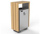 Wood BLOC litter bin - on this page