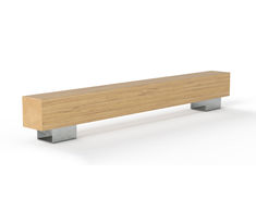 BEAM FSC timber and steel bench