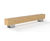 BEAM FSC timber and steel bench 0