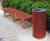 BOORT FSC timber and stainless steel litter bin - small 3