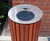 BOORT FSC timber and stainless steel litter bin - small 1