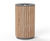 BOORT FSC timber and stainless steel litter bin - small 0