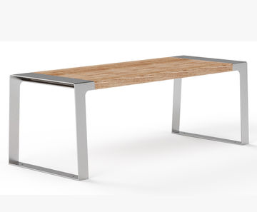 MURTON FSC timber and metal low-maintenance table