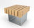 QUAY FSC timber and steel stool 1