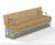 TORD Gabion FSC timber and steel seat 0