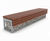 TORD Gabion FSC timber and mild steel bench 1