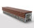 TORD Gabion FSC timber and mild steel bench 4