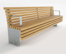 TORD FSC timber and stainless steel seat