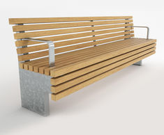 TORD FSC timber and stainless steel seat