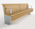 TORD FSC timber and stainless steel seat 0