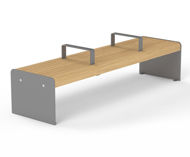 ILFORD heavy-duty FSC hardwood and steel bench