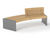 ILFORD curved heavy-duty FSC hardwood and steel seat 6
