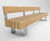 QUAY FSC timber and steel seat 0