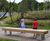 QUAY FSC timber and steel bench 1