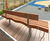 SERPENTINE FSC timber and stainless steel 5-slat seat 2