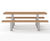 SCROLL FSC timber and metal picnic table and benches 2
