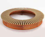 CUBIT Round FSC timber and corten steel planter bench