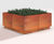 CUBIT Folded Top FSC timber and corten planter seating 1
