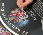 Bronze and aluminium commemorative plaques