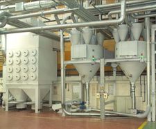 Granulated waste plastic handling for Huhtamaki PLC
