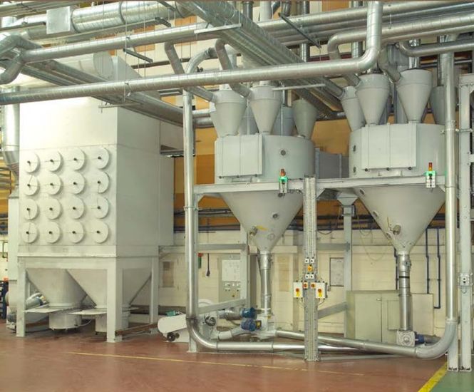 Granulated waste plastic handling for Huhtamaki PLC