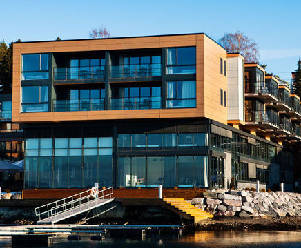 VIVIX panels for unique facade at Spa resort