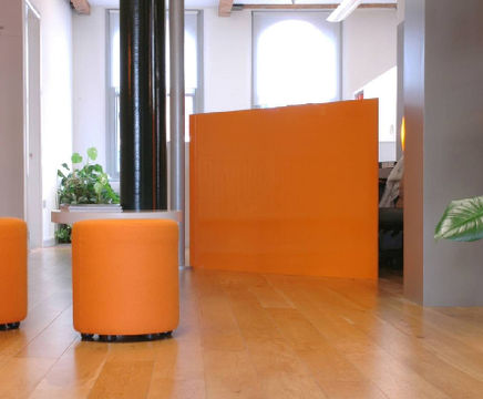 Formica AR Plus® high gloss laminate - reception desk