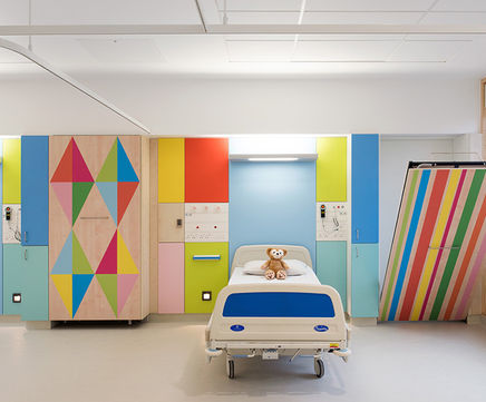 Bright laminate designs for children's hospital revamp