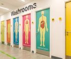 Washroom design with Formica® laminate, Chorley Hospital