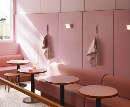 Formica laminate used at Humble Pizza by Child Studio