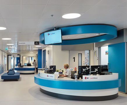Formica laminates bring colour to Dutch hospital