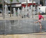 Dry plaza water feature - Lyric Square, Hammersmith - on this page
