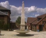 Traditional obelisk water feature for Hatfield House - on this page