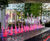 Illuminated table-top clock fountain - One Tower Bridge 1