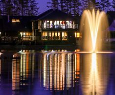 Floating fountain with illumination, Forbes of Kingennie