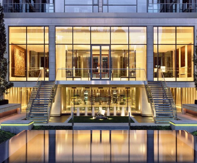 Water features installed at 199 Knightsbridge, London